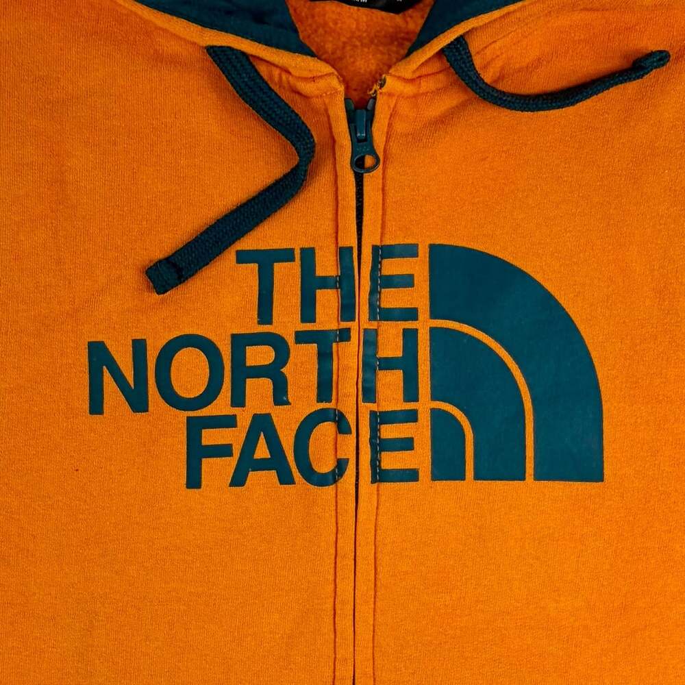 The North Face Men's Half Dome Full-Zip Hoodie Orange Blue Size M